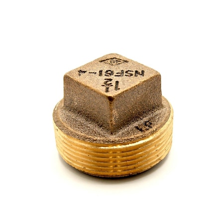 Thrifco Plumbing 1/2 Brass Plug 9318092